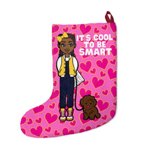 Load image into Gallery viewer, Cool To Be Smart Christmas Stocking (Pink)
