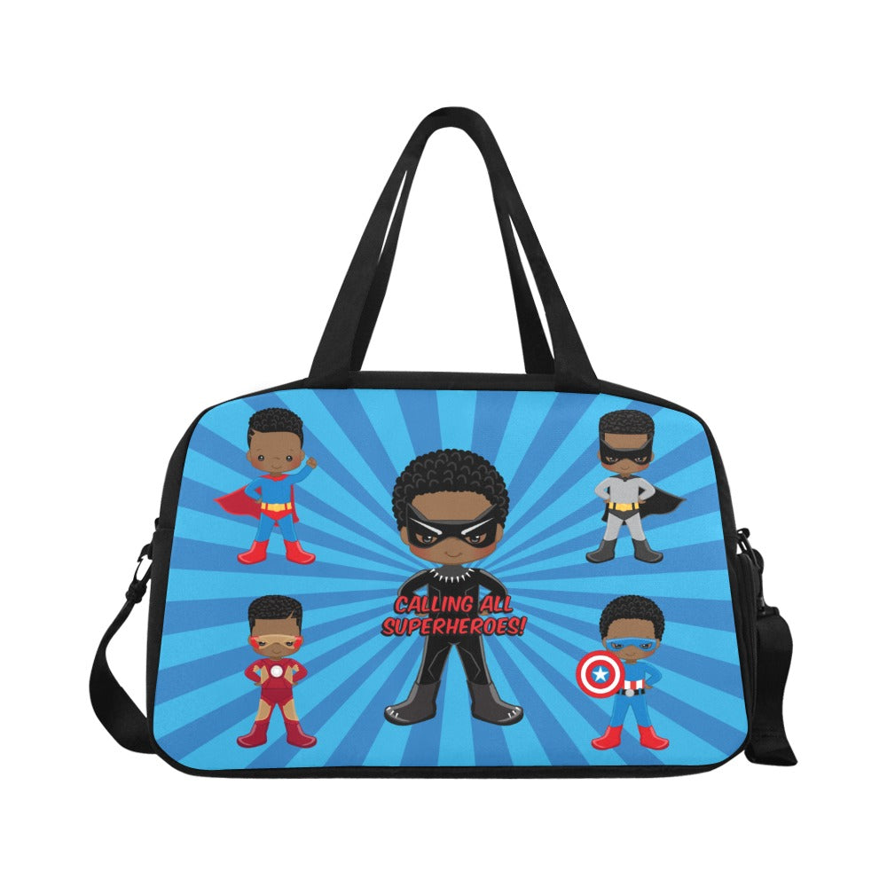 Black Boy Superhero On-The-Go Bag