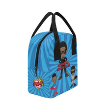 Load image into Gallery viewer, Black Boy Superhero Lunch Bag
