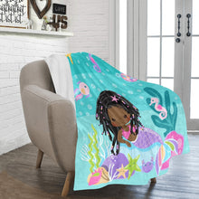 Load image into Gallery viewer, Braided Mermaid Blanket
