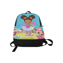 Load image into Gallery viewer, Candy Girl Afro Puff Backpack (Light Brown)
