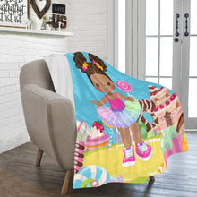Load image into Gallery viewer, Candy Girl Afro Puff Blanket (Light Brown)
