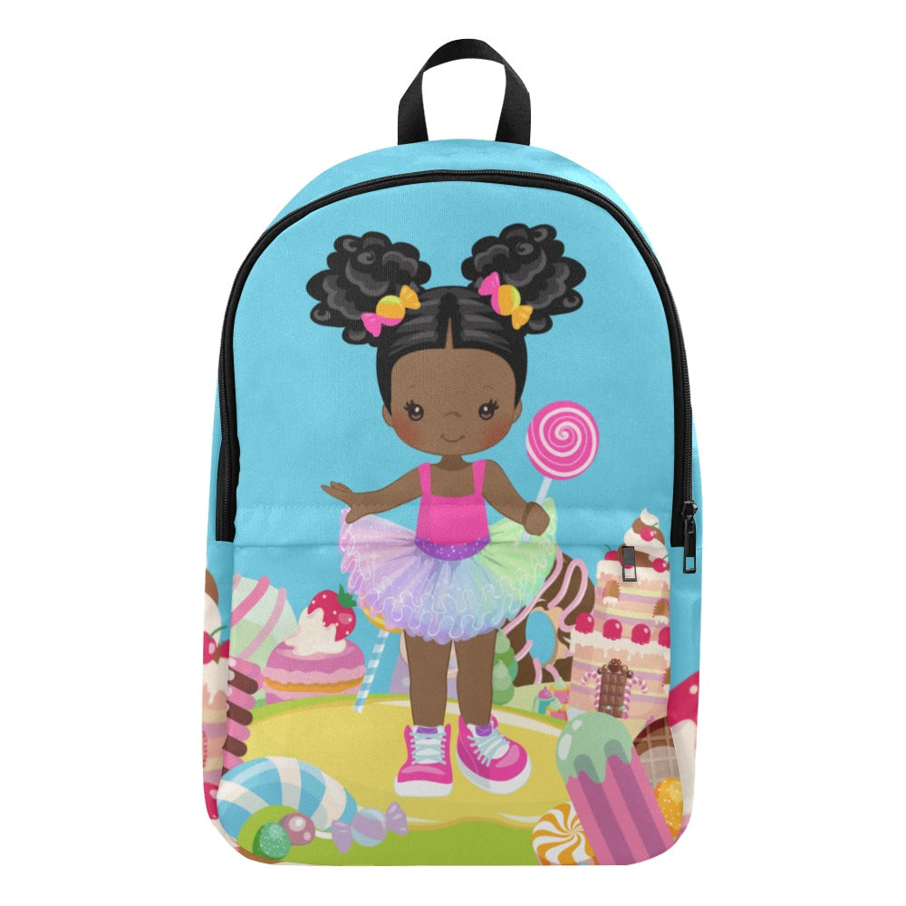 Candy Girl Afro Puff Backpack