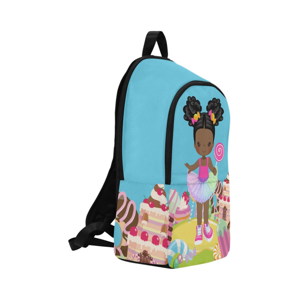 Candy Girl Afro Puff Backpack