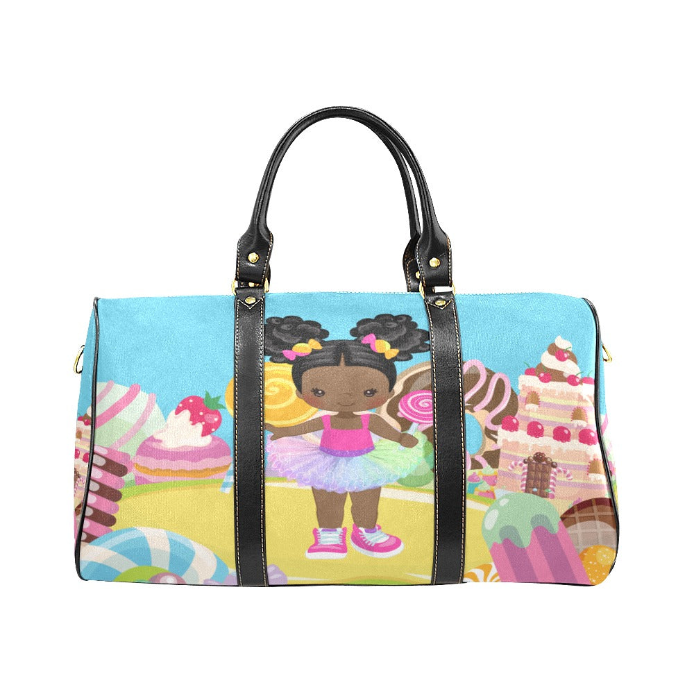 Candy Girl Afro Puff Travel Bag