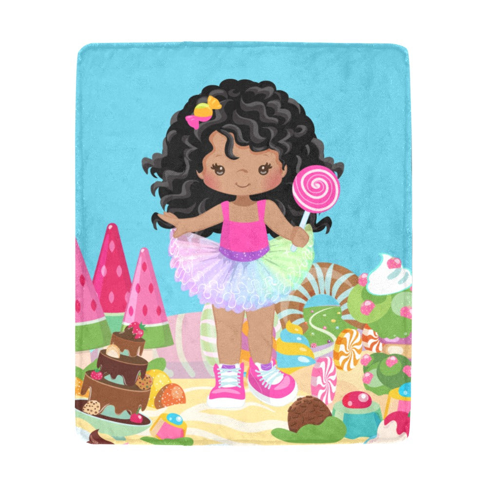 Candy Girl Curly Blanket