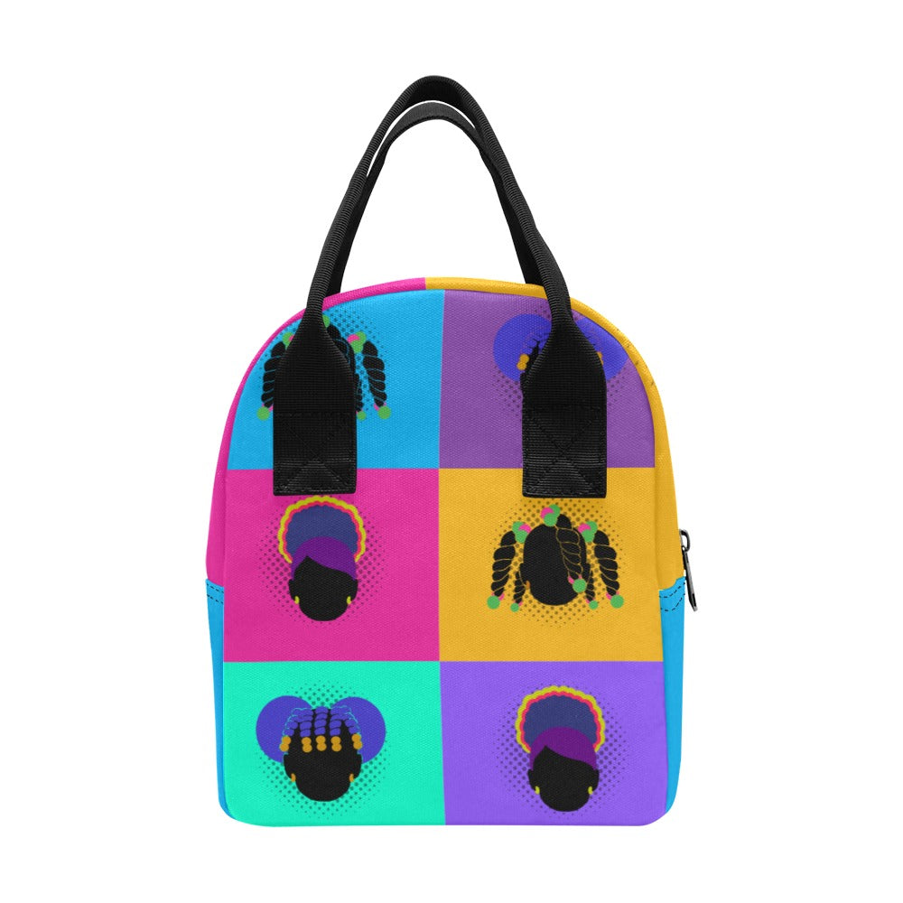 Color Block Girls Lunch Bag