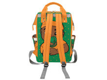 Load image into Gallery viewer, Green and Orange Baby Boy Diaper Bag
