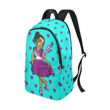 Load image into Gallery viewer, Girls Rule the World Backpack (Blue)
