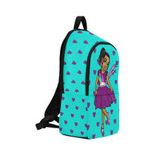 Load image into Gallery viewer, Girls Rule the World Backpack (Blue)
