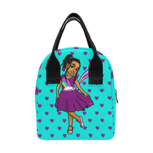 Load image into Gallery viewer, Girls Rule The World Lunch Bag (Blue)
