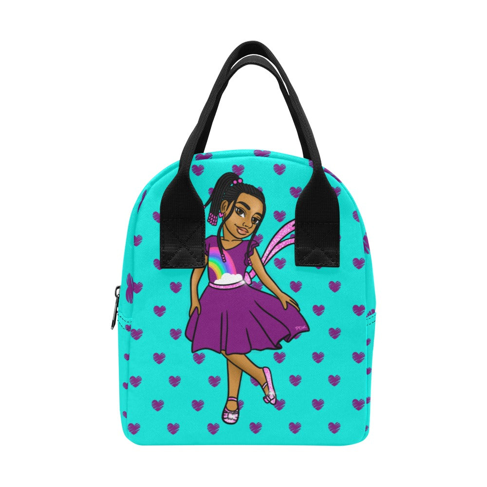Girls Rule The World Lunch Bag (Blue)