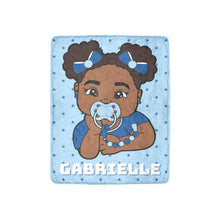 Load image into Gallery viewer, Hues of Blue Baby Girl Blanket
