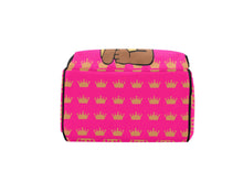 Load image into Gallery viewer, Hot Pink and Gold Crown Princess Diaper Bag
