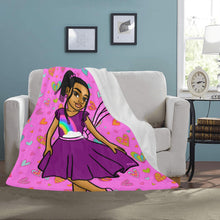 Load image into Gallery viewer, Pretty Girl Hearts Blanket
