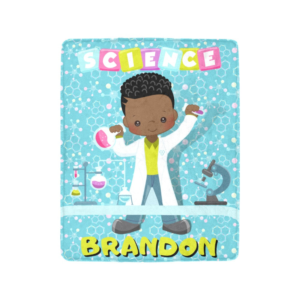 Science Guy Personalized Blanket