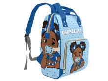 Load image into Gallery viewer, Hues of Blue Baby Girl Diaper Bag
