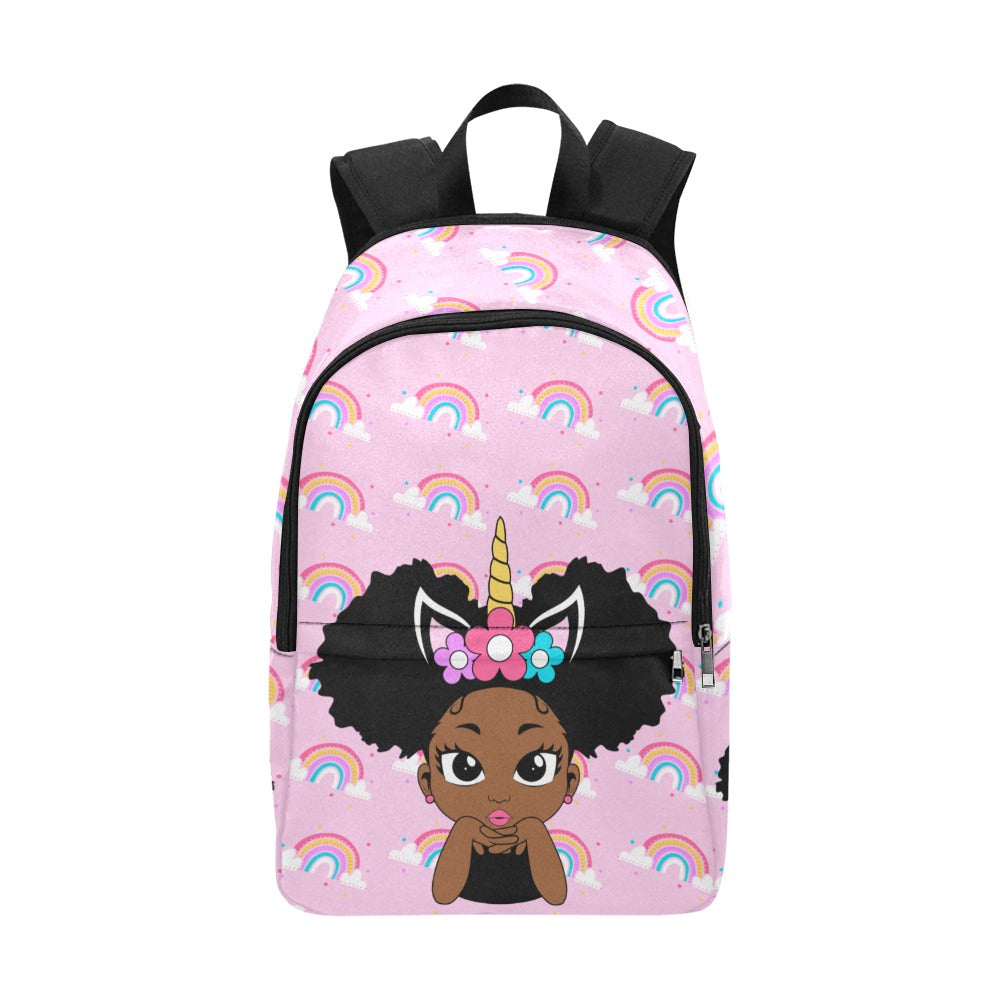 Unicorn Rainbow Puff Girl Backpack