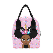 Load image into Gallery viewer, Unicorn Rainbow Puff Girl Lunch Bag
