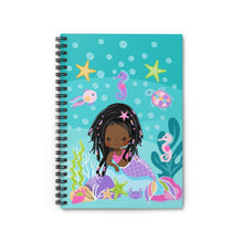 Load image into Gallery viewer, Braided Mermaid Spiral Notebook
