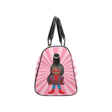 Load image into Gallery viewer, Black Girl Superhero Travel Bag (Pink)
