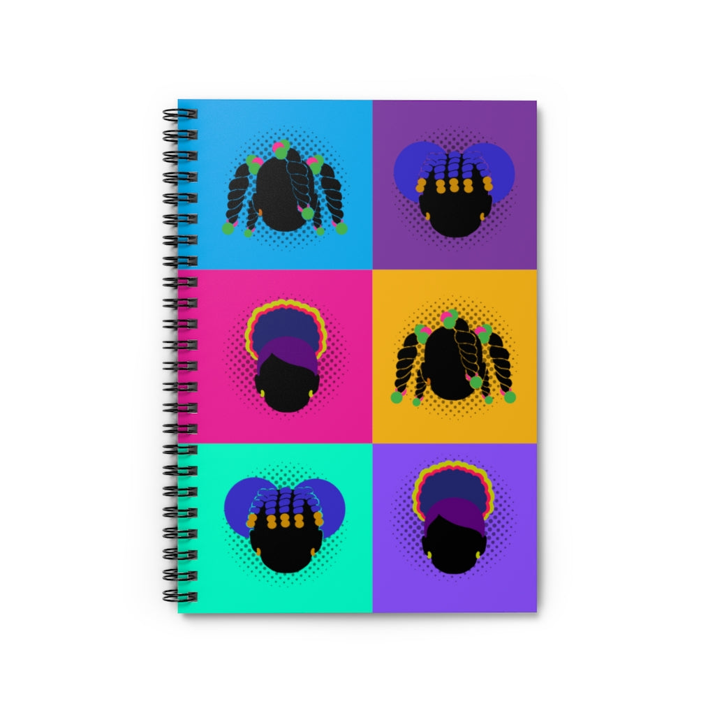 Color Block Girls Spiral Notebook