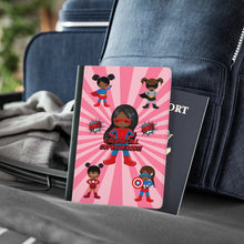Load image into Gallery viewer, Black Girl Superhero Passport Cover (Pink)
