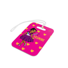 Load image into Gallery viewer, Girls Rule the World Personalized Luggage Tag (Pink)
