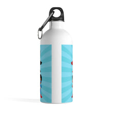 Load image into Gallery viewer, Black Boy Superhero Water Bottle (Light Blue)
