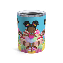Load image into Gallery viewer, Candy Girl Afro Puff 10oz Tumbler
