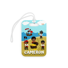 Load image into Gallery viewer, Pirate Boys Personalized Luggage Tag
