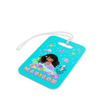 Load image into Gallery viewer, Curly Mermaid Personalized Luggage Tag
