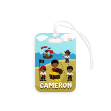 Load image into Gallery viewer, Pirate Boys Personalized Luggage Tag
