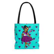 Load image into Gallery viewer, Girls Rule the World Tote Bag (Blue)
