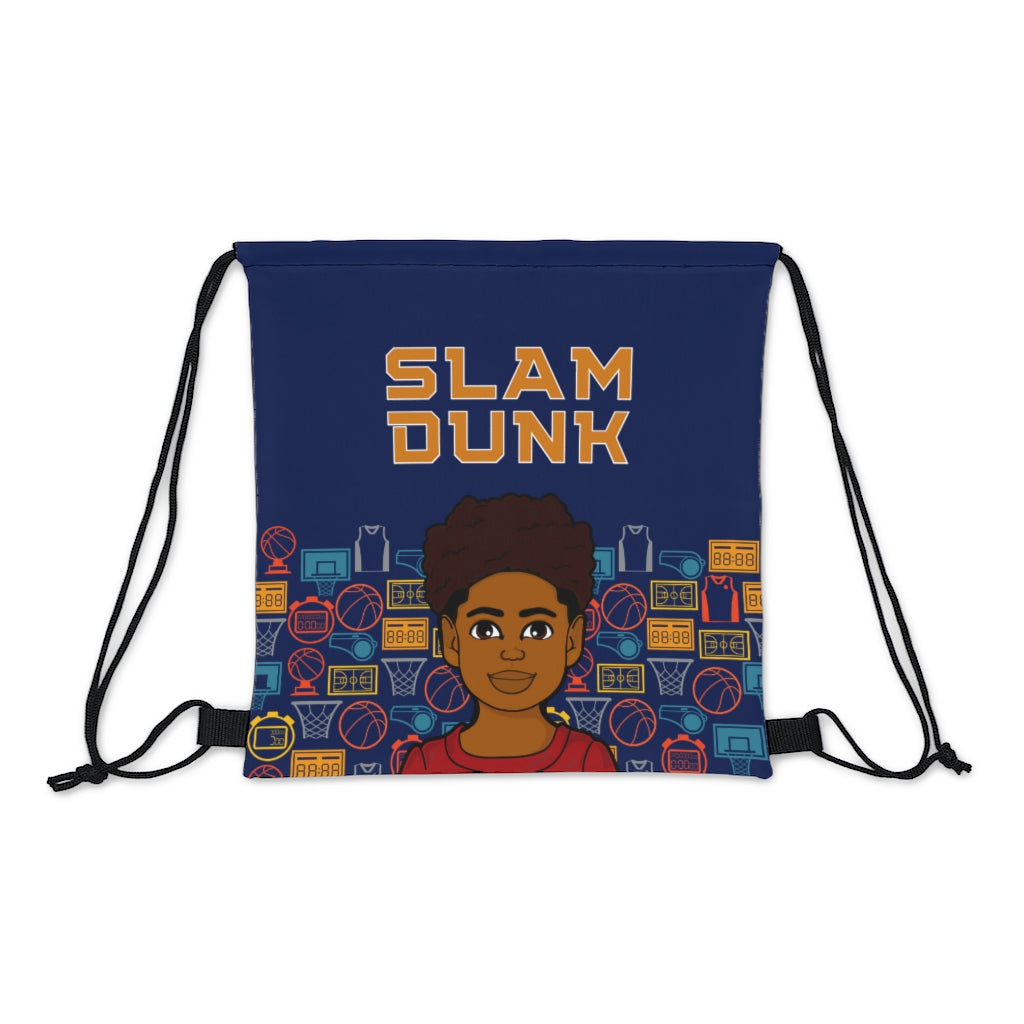 Slam Dunk Bball Boy Drawstring Bag