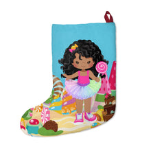 Load image into Gallery viewer, Candy Girl Curly Christmas Stocking
