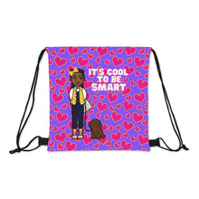 Load image into Gallery viewer, Cool To Be Smart Drawstring Bag (Purple)
