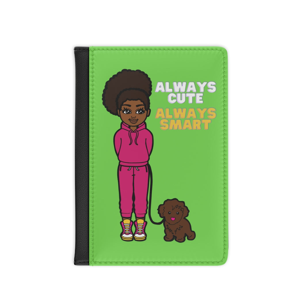 Always Cute Always Smart Passport Cover (Lime)