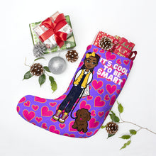 Load image into Gallery viewer, Cool To Be Smart Christmas Stocking (Purple)
