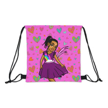 Load image into Gallery viewer, Pretty Girl Hearts Drawstring Bag
