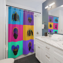 Load image into Gallery viewer, Color Block Girls Shower Curtain
