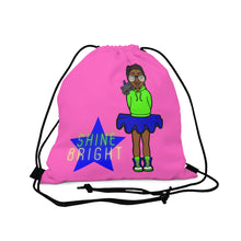 Load image into Gallery viewer, Shine Bright Drawstring Bag (Pink)
