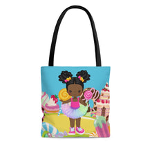 Load image into Gallery viewer, Candy Girl Afro Puff Tote Bag
