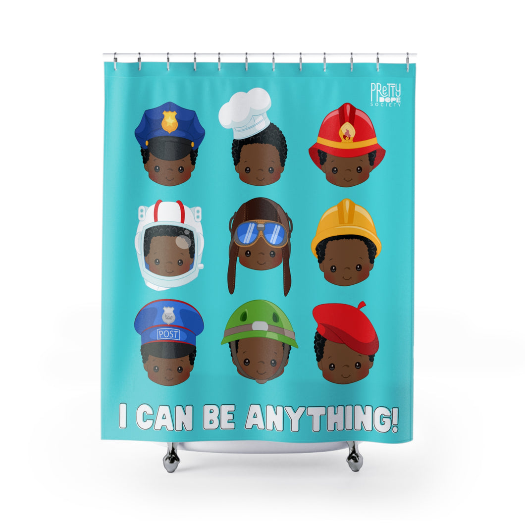 Boys Can Be Anything Shower Curtain