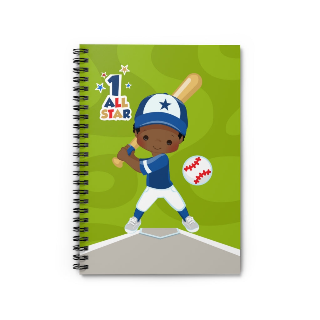 All Star Baseball Boy Spiral Notebook