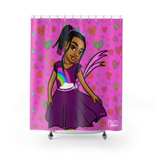 Load image into Gallery viewer, Pretty Girl Hearts Shower Curtain
