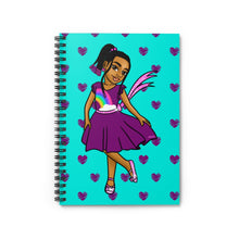 Load image into Gallery viewer, Girls Rule the World Spiral Notebook (Blue)
