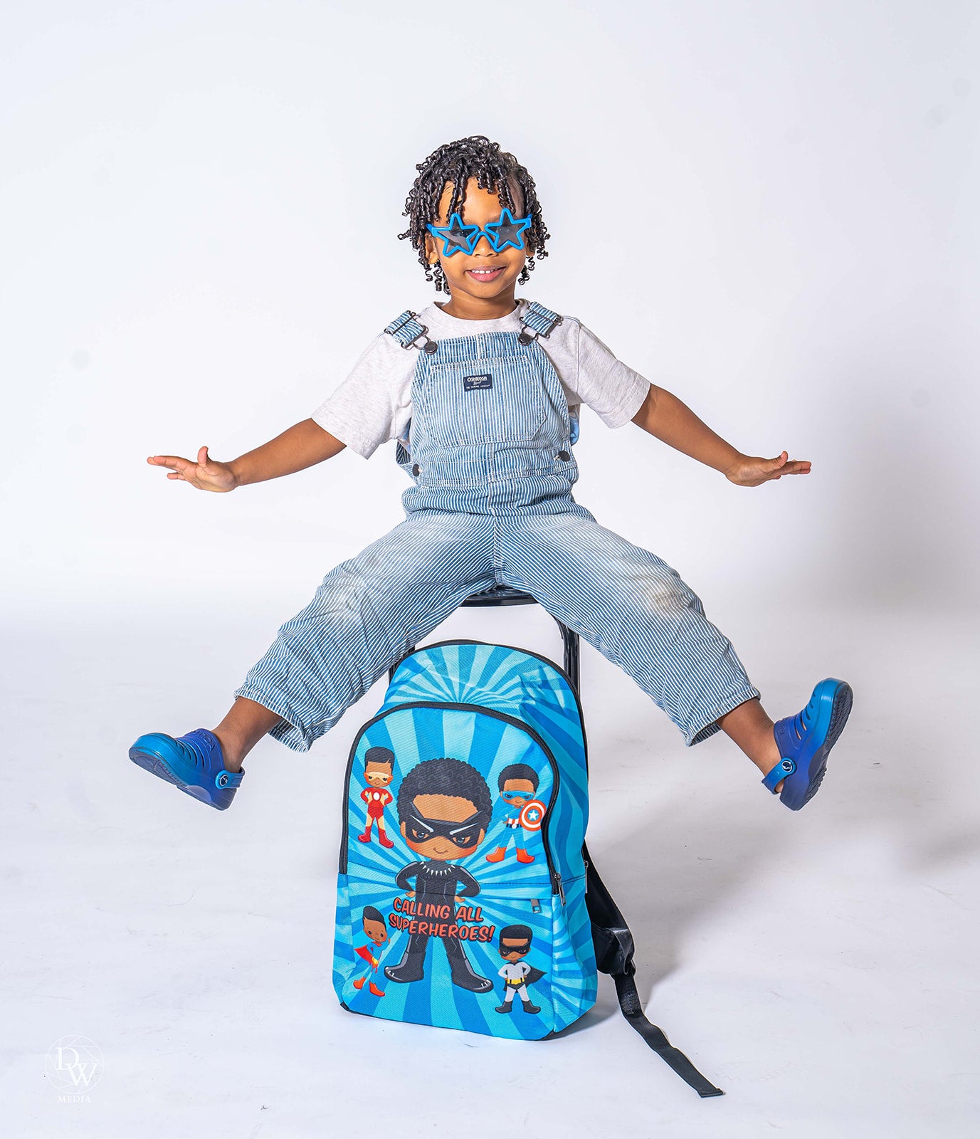 Black Boy Superhero Backpack