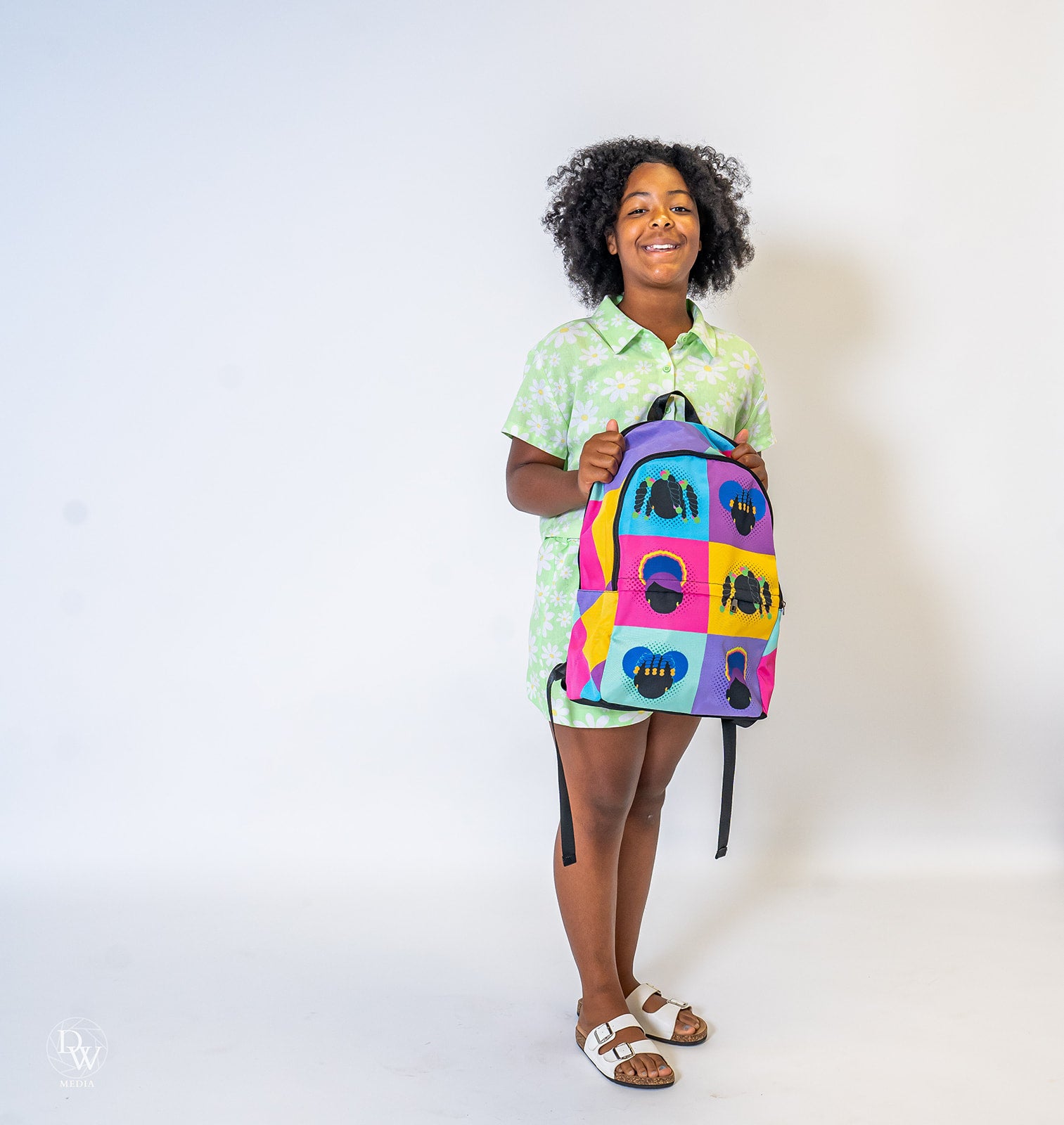 Color Block Girls Backpack